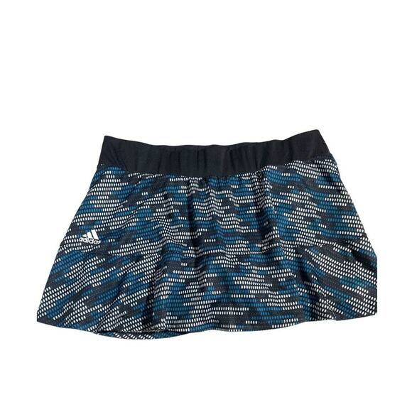 Adidas · Women’s XL · Primeblue Tennis Skort · Blue/Black Elastic Waist - Picture 2 of 10